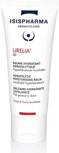 URELIA50 - Baume Hydratant Kératolytique 40 ml - Crème Apaisante Anti-Démangaisons - Peaux Très Sèches et Squameuses - Fabrication Française