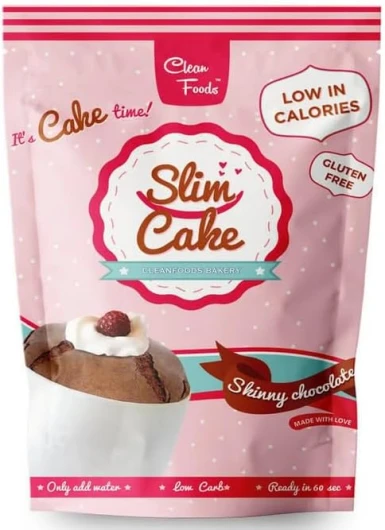 3 x CleanFoods SlimCake 67 calories mug cake l saveur chocolat l 5 mug cake I Konjac Glucomannan I sans gluten I sans sucre I préparé en 60 secondes l mugcake