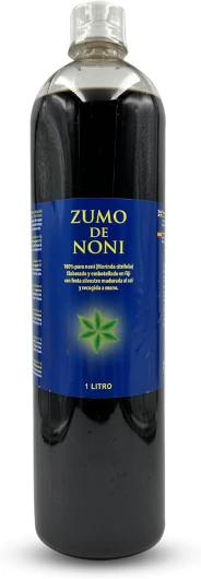 Jus de Noni - 1 Litre - 100% Pur et Biologique sans conservateurs - Aide en cas d'inflammation, de douleur et renforce le système immunitaire.