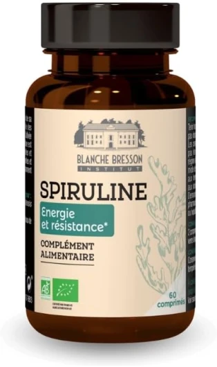 BLANCHE BRESSON - Spiruline - Energie & Resistance - Renforce Votre Tonus & Vitalité - Immunité, Réduit la Fatigue, Stimule - Défenses naturelles - 60 comprimés - Cure de 10 jours - Fabriqué en France