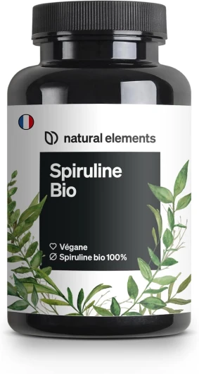 Spiruline Bio (500mg) – 500 comprimés – végane, hautement dosé, sans additifs inutiles