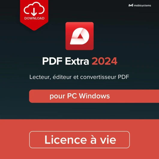 PDF Extra 2024 - Lecteur et éditeur PDF complet - Création, conversion, commentaires, remplissage et signature de PDF - Licence définitive - 1 ordinateur Windows - 1 utilisateur [Code en ligne PC]