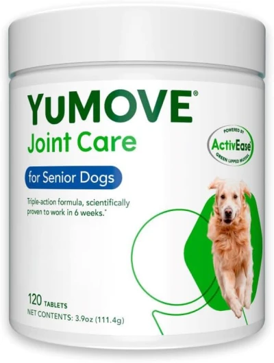 Lintbells - YuMove Adult Senior Dog - Supplément pour Hanches et Articulations pour Chiens Adultes Raides, avec Glucosamine, Chondroïtine, Moule à Lèvres Vertes (L'emballage peut varier)