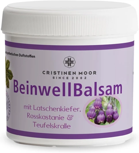 CristinenMoor │ Baume à la consoude, 200 ml, a l'extrait de consoude 100% naturel pour le soin des muscles et des articulations, pour les problèmes de dos, de genoux et de cou