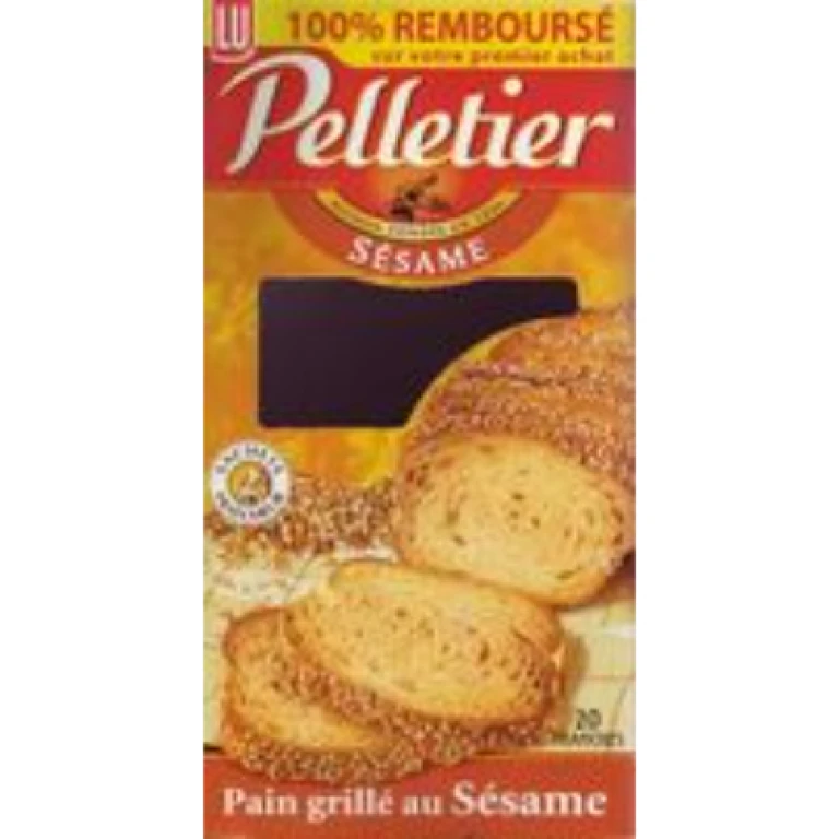 Pain grillé pelletier au sésame