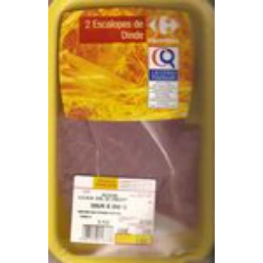 Carrefour escalope ou filet de dinde