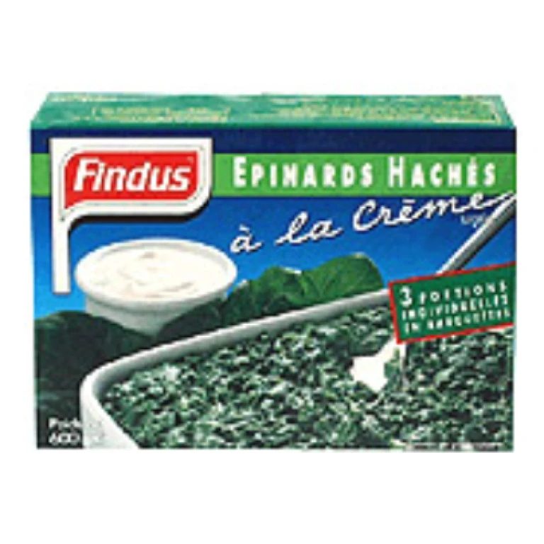 Epinards hachés a la creme findus