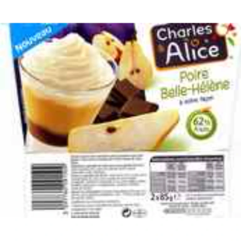 Poire belle hélène - charle alice 62% fruits