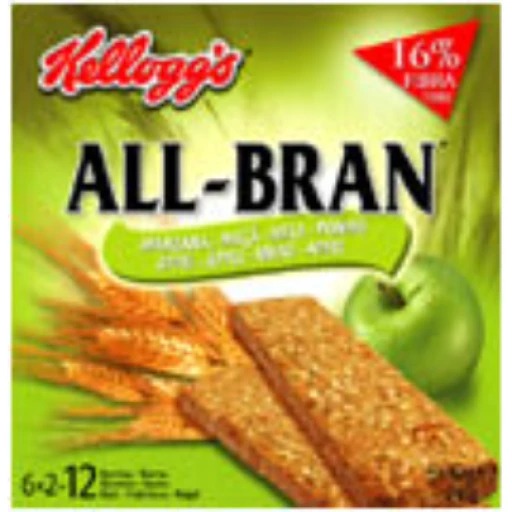 Barre de cereale - kelloggs all-bran pomme