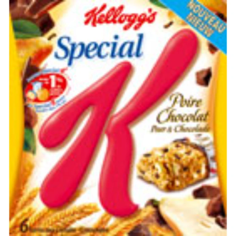 Barre de cereale - kelloggs special k poires chocolat