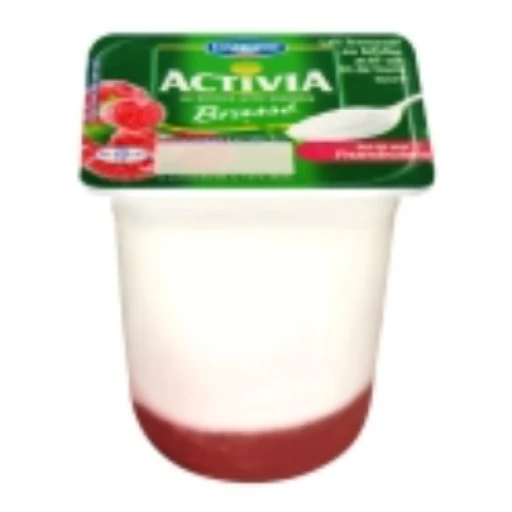 Yaourt activia brassé bi-couche framboise