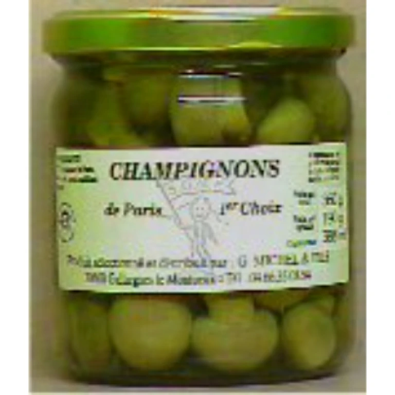 Champignons de paris en conserve