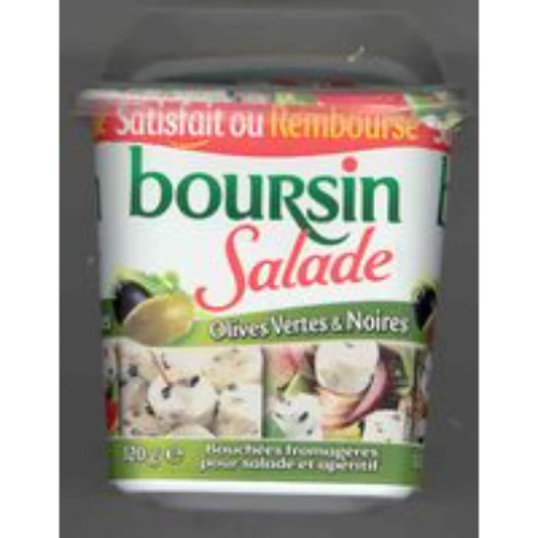 Boursin salade saveur olives vertes et noires