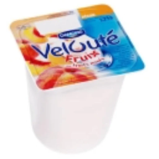 Yaourt danone :  velouté fruix fruits jaunes