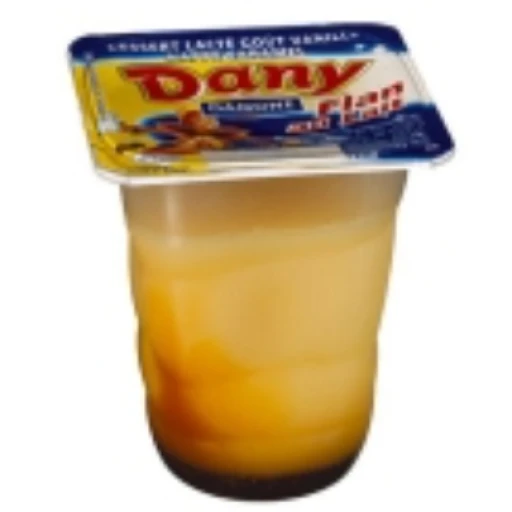 Dany flan au lait goût vanille nappé caramel