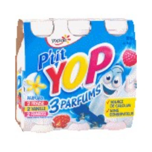 P'tit yop fraise vanille framboise