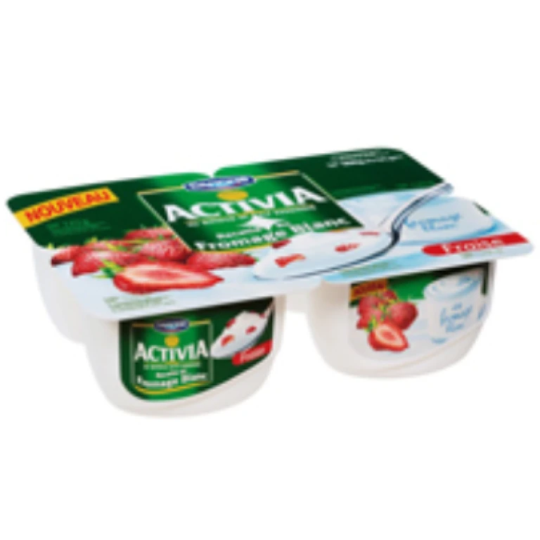 Activia au fromage blanc à la fraise