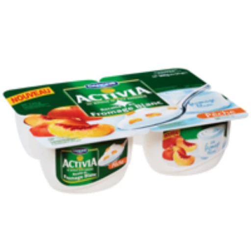 Activia au fromage blanc à la pêche