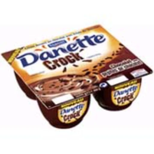 Danette danone crock aux pépites de chocolat