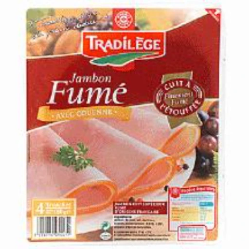 Jambon fumé avec couenne (marque repère)