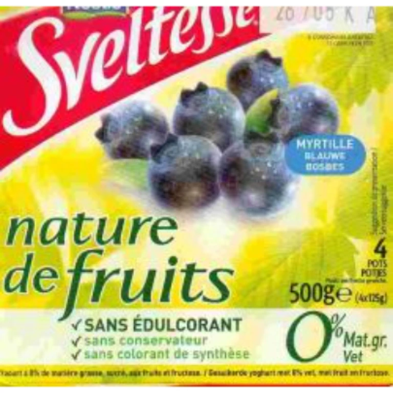 Sveltesse nature de fruits myrtilles