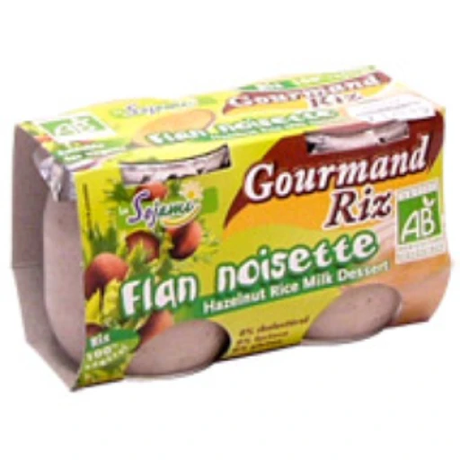 Flan gourmand'riz noisette-sojami