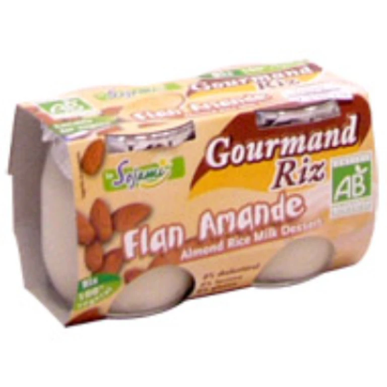 Gourmand'riz flan amande-sojami