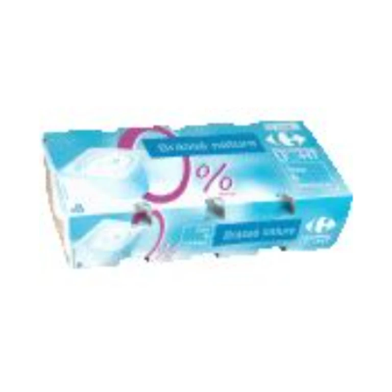 Yaourts brassés natures 0% carrefour