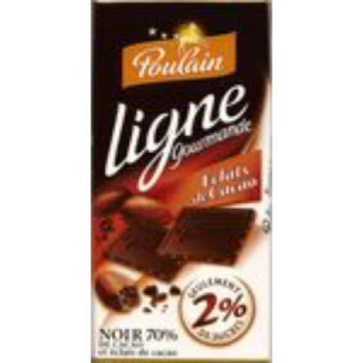 Chocolat poulain ligne 70% aux éclats