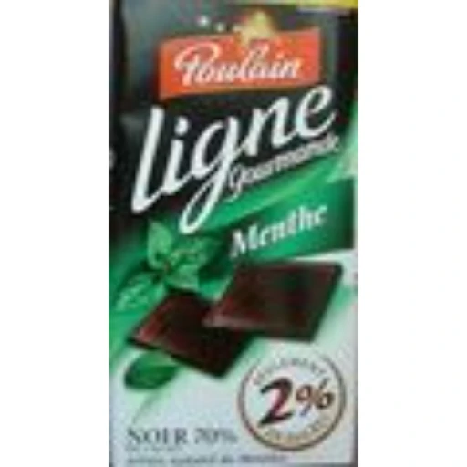 Chocolat poulain ligne 70% menthe