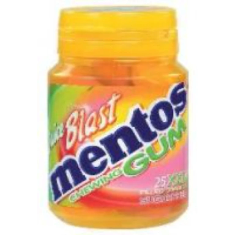 Chewing gum mentos juice blast