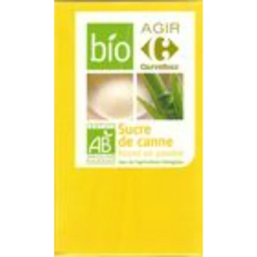 Carrefour "agir" sucre de canne blond bio"