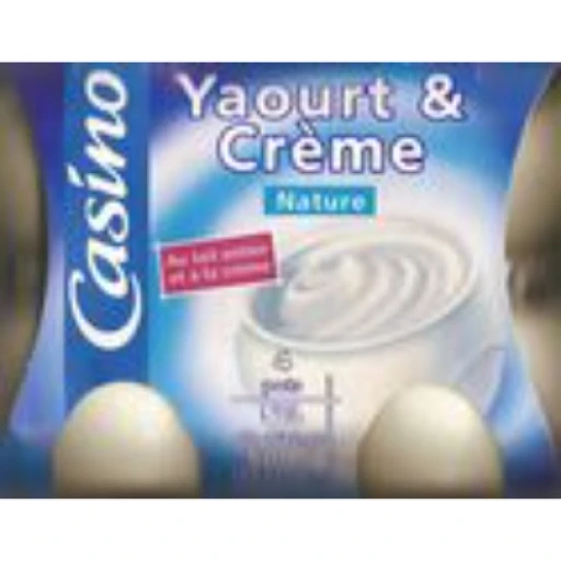 Casino yaourt & crème, nature