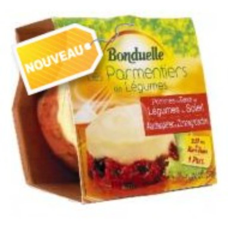 Parmentier de legumes pommes de terre et l&eacute;gumes du soleil - bonduelle