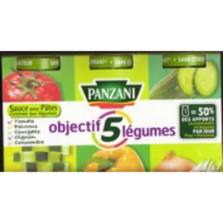 Sauce panzani objectif 5 légumes (3x95grs)