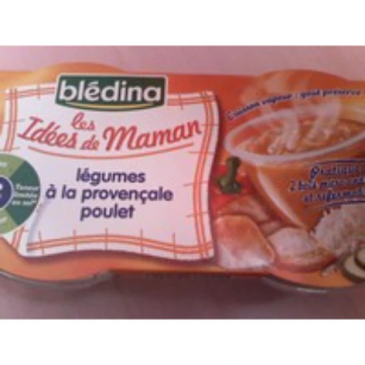 Purée légumes à la provençale, poulet blédina (200g)