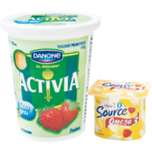 Activia 0% fraises 0% sucres ajoutés