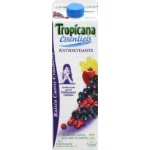 Tropicana - jus de fruits - raisin cassis cranberry