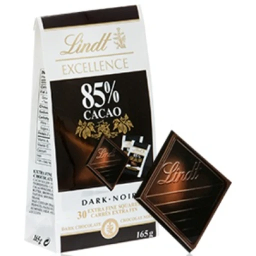 Chocolat lindt excellence noir puissant (85% de cacao)