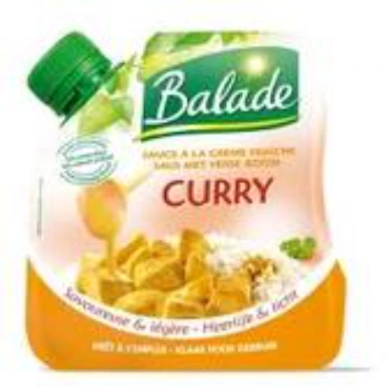 Balade sauce à la crème fraiche curry ( savoureuse et légère )