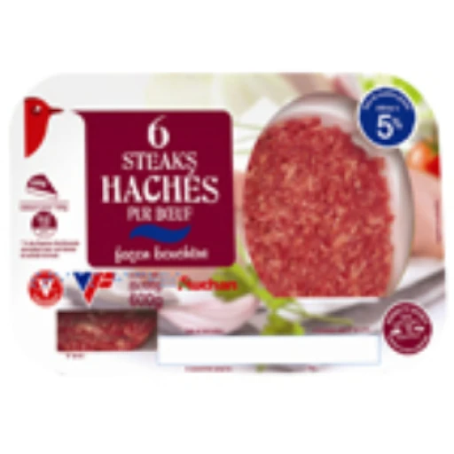 Steack haché 5% auchan