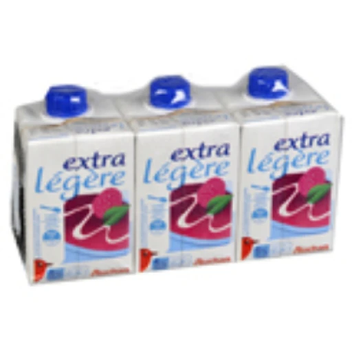 Crème liquide extra-légère 5 % auchan