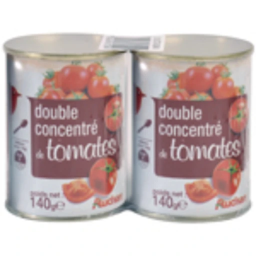 Double concentré de tomates auchan