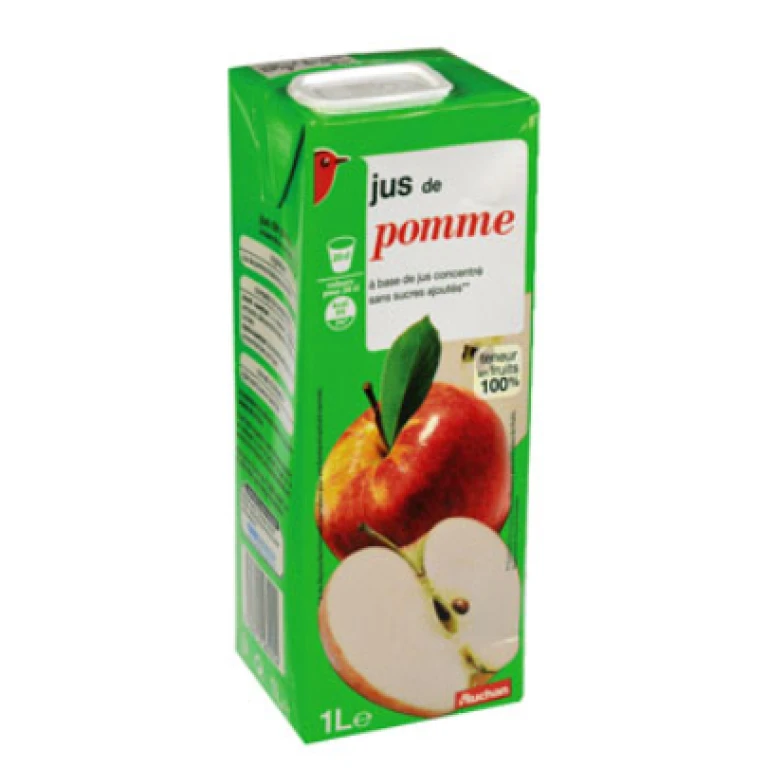 Jus de pomme brique auchan