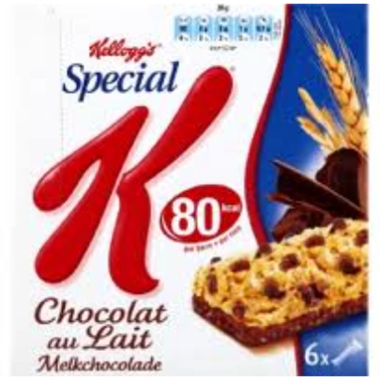 Barre céréale kellogs spécial k chocolat au lait