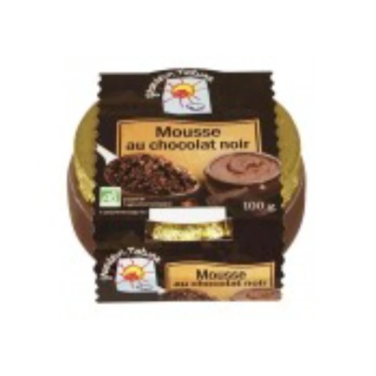 Mousse au chocolat noir bio (grandeur nature)