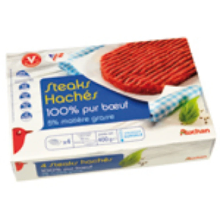 Steak haché 5% surgelé auchan