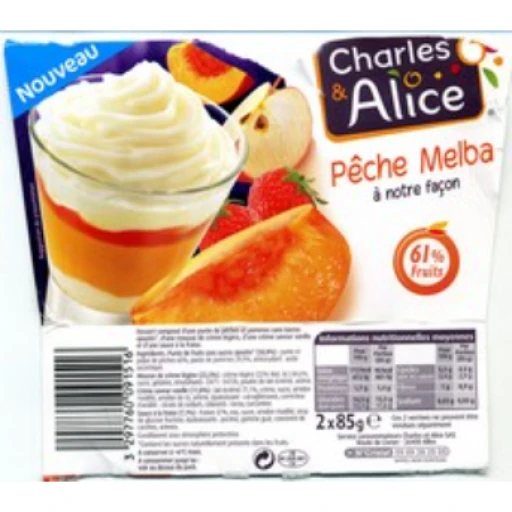 Pêche melba - charles alice 61% fruits