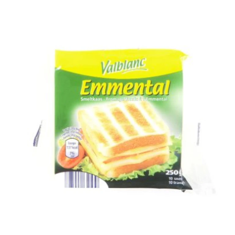 Valblanc emmental fondu 10 tranches aldi