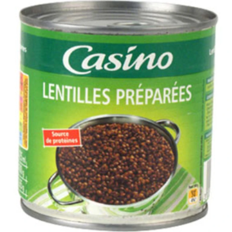 Lentilles préparées Casino en boite